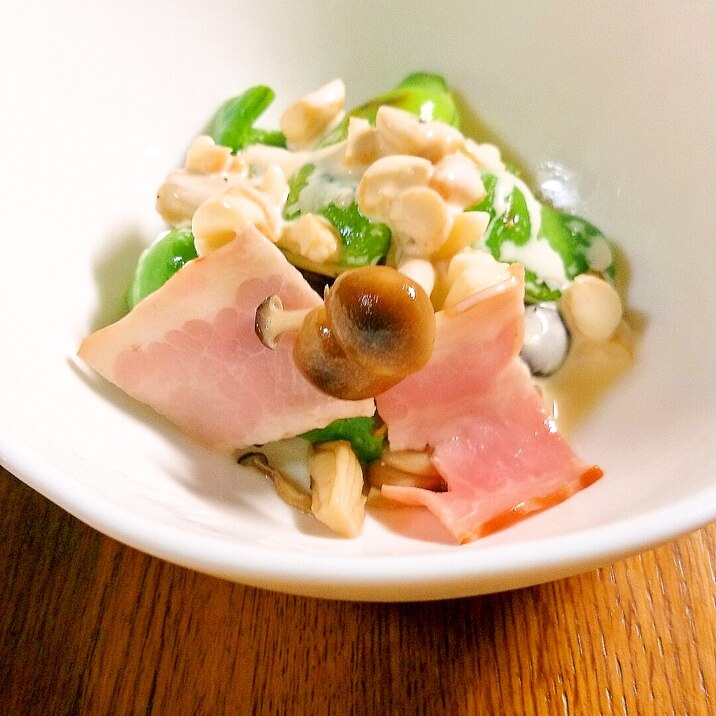 冷たいおかず オクラとシメジのチーズマヨサラダ レシピ 作り方 By ねここ25 楽天レシピ